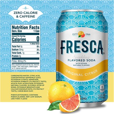 Fresca Grapefruit Citrus Sparkling Soda Water 12 ct; 12 fl oz | Shipt