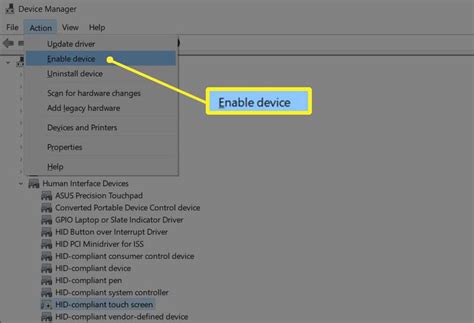 How to Enable the Touchscreen in Windows 10