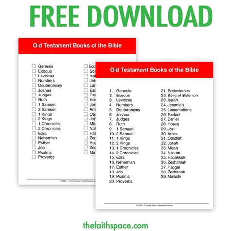 66 Books Of The Bible List (plus Free Printables Pdf) The, 47% OFF