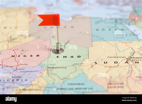 Chad flag map hi-res stock photography and images - Alamy