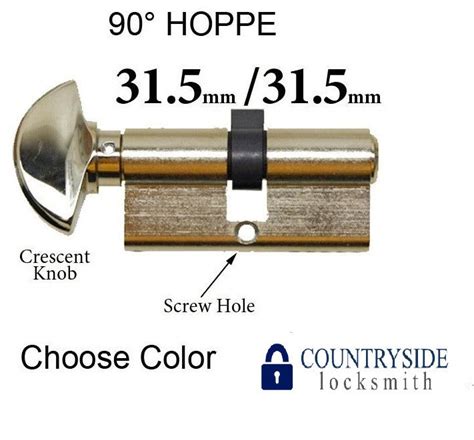 31.5 / 31.5 Hoppe Non Logo 90 Degree Keyed Profile Cylinder Lock, — Countryside Locks