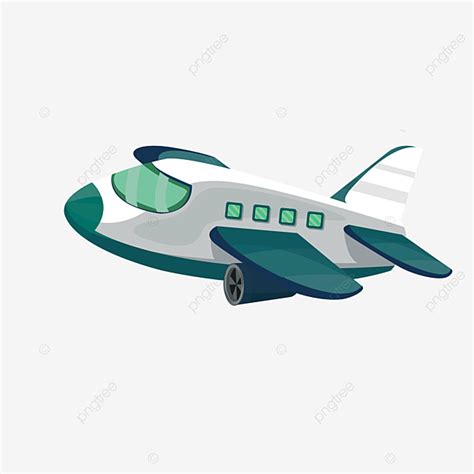 Airplan Cartoon Vector Hd Images, Cartoon Airplane Vector Element, Aircraft, Fly, Sky PNG Image ...