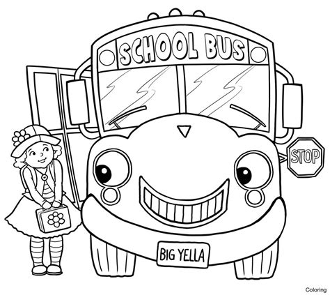 School Bus Line Drawing at GetDrawings | Free download