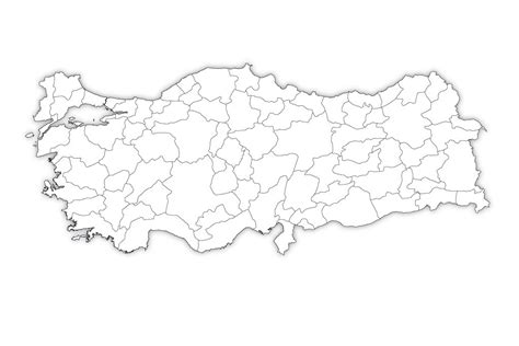 Turkey Outline Map, Turkey Blank Map