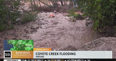 Ventura County rain eases but flood warning remains - CBS Los Angeles