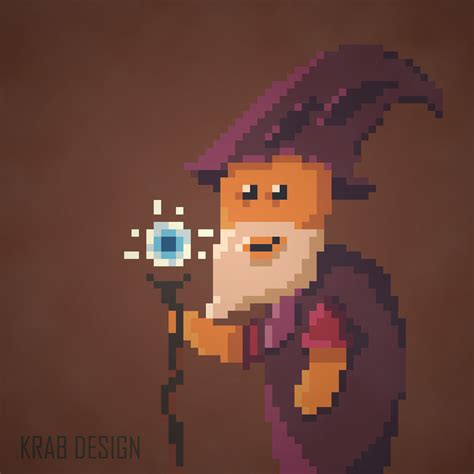 Old Wizard Pixel Art by KrabDesign on DeviantArt