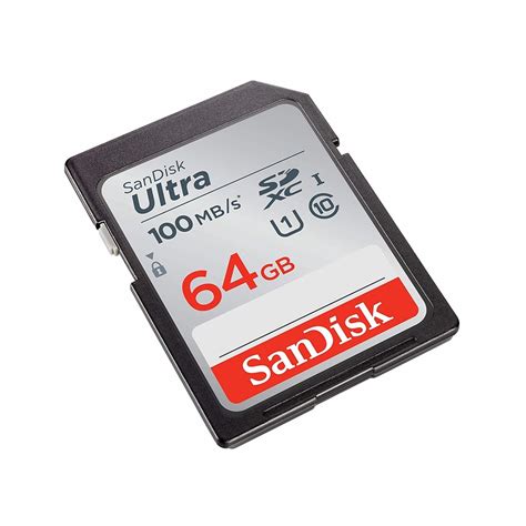 SanDisk Ultra 64GB SD Card SDXC UHS-I 100MB/s Camera DSLR Memory Card SDSDUNR-064G