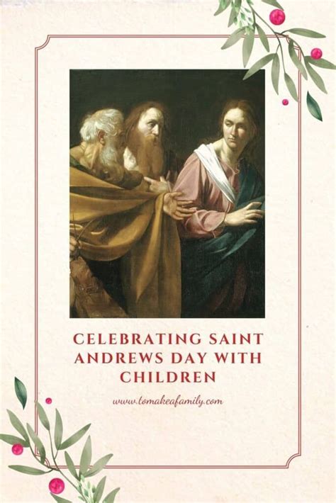 an image with the words celebrating saint andrews'day with children and ...