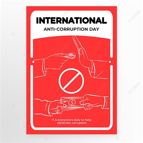 International Anti Corruption Day Posters Template Download on Pngtree