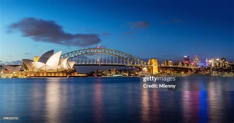 Sydney Skyline At Night High-Res Stock Photo - Getty Images