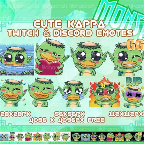 Kappa Twitch Emote - Etsy