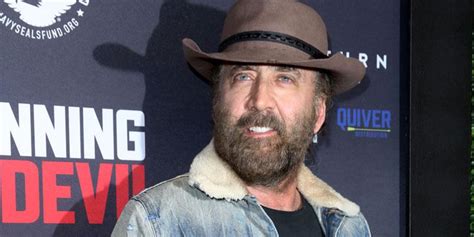 Nicolas Cage Debuts Scruffy Beard At 'Running With The Devil' Premiere ...