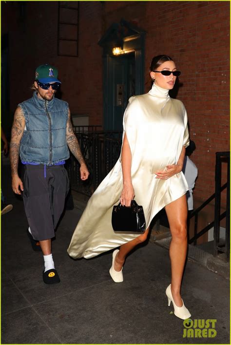 Hailey Bieber Takes Her Pregnancy Style From Day to Night During With ...