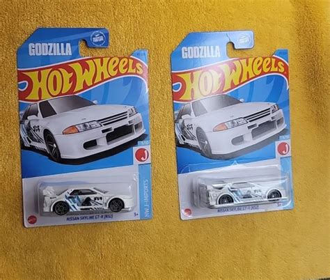 2023 HOTWHEELS NISSAN SKYLINE GT-R GODZILLA [R32] HW IMPORTS LOT OF 2 Ink Error! £9.41 - PicClick UK