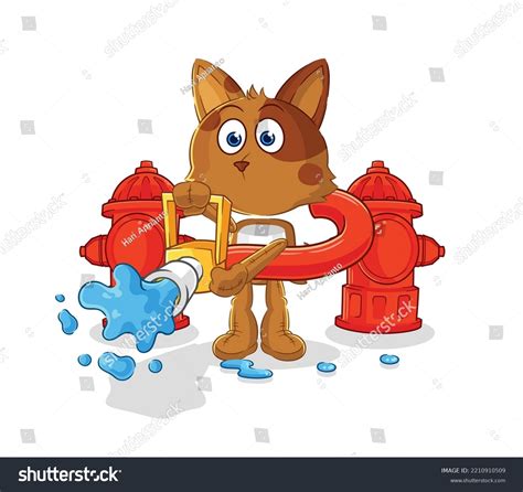 Dog Firefighter Vector Cartoon Character Stock Vector (Royalty Free ...