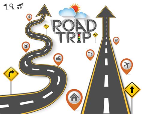 Road trip background vector material 03 free download