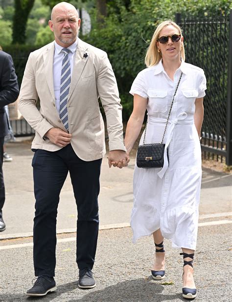 Zara and Mike Tindall Sneak in Some Royal PDA at Wimbledon