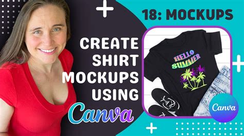 Print on Demand T-shirt mockups using Canva: Etsy POD mockups - YouTube