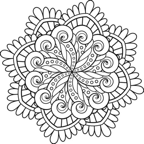 Mandalas fáciles para pintar e imprimir - Mandalas