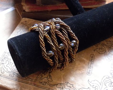 Artful Panoply: Bead Weaving - Twisted Bracelet