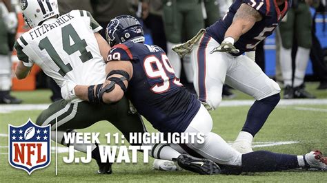 J.J. Watt's Big Day vs. the Jets (Week 11) | Jets vs. Texans | NFL ...