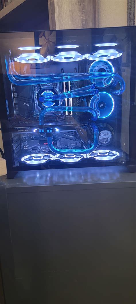 First pc build, first water cooling, lots learned. details in comments ...