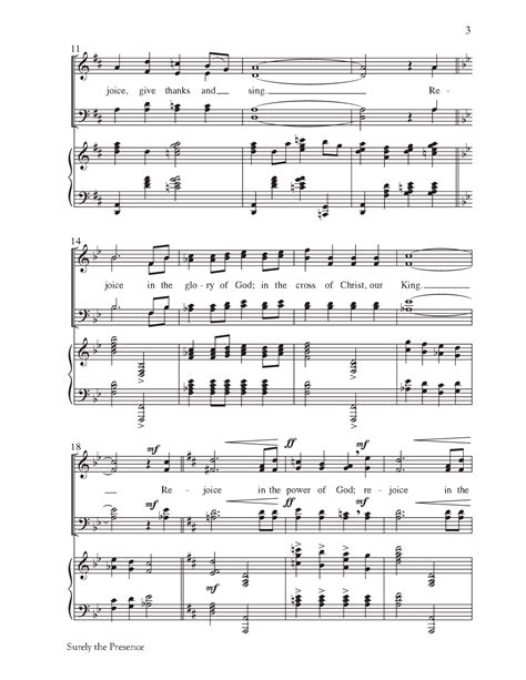 Surely the Presence (SATB with opt. Organ, F | J.W. Pepper Sheet Music