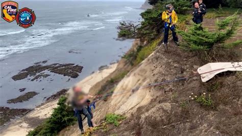 Man survives 100-foot fall after cliff crumbled beneath him | CNN