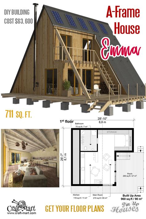 Awesome small house plans under 1000 Sq. Ft. Cabins, Sheds, Playhouses ...