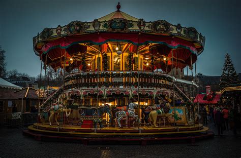 Wallpaper : night, carousel, voigtl nderultron1735mm, outdoor recreation, amusement park ...