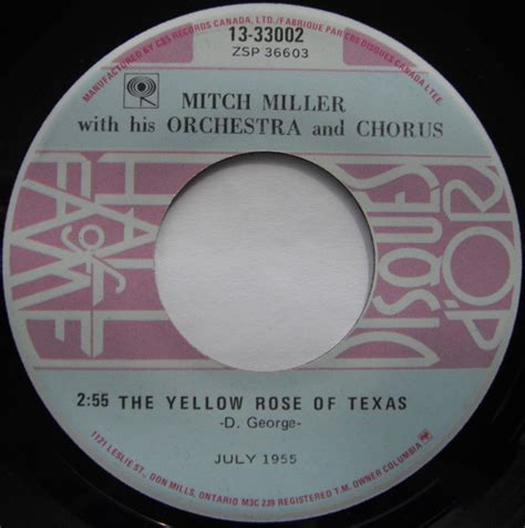 Mitch Miller With His Orchestra And Chorus* / Mitch Miller And His Orchestra* - The Yellow Rose ...