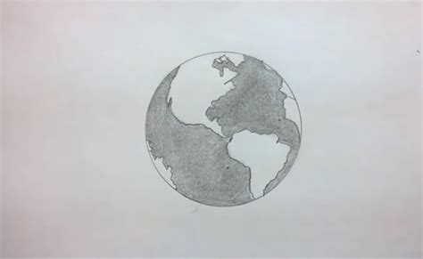 Earth Drawing, Pencil, Sketch, Colorful, Realistic Art Images | Drawing Skill