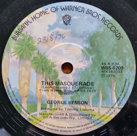 George Benson – This Masquerade (1976, Vinyl) - Discogs