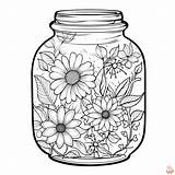 Printable Jar Coloring Pages Free For Kids And Adults sketch template