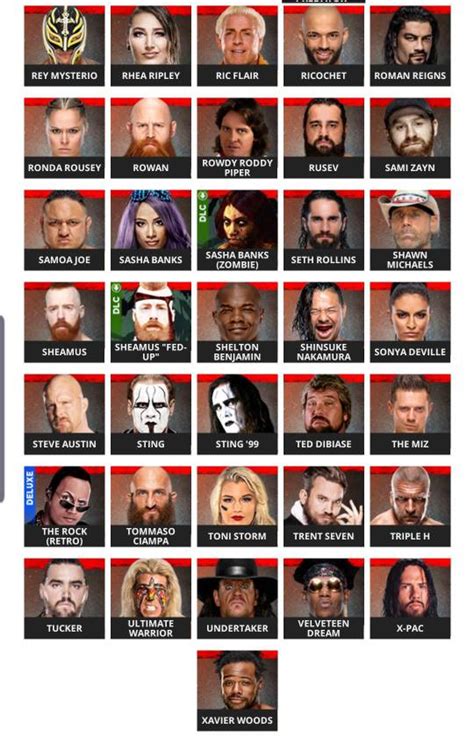 WWE 2K20 Full Roster Revealed - Operation Sports