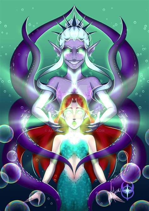 Ariel and Ursula by Alwen-Art on DeviantArt