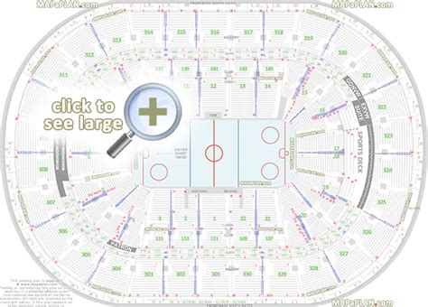 Boston TD Garden seat numbers detailed seating plan - MapaPlan.com