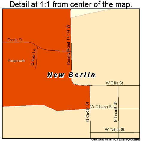 New Berlin Illinois Street Map 1752168