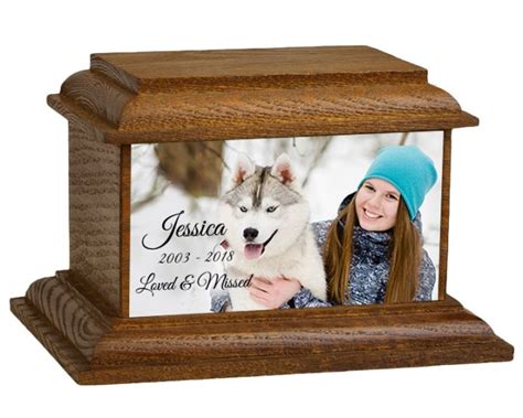 Walnut Cremation Keepsake Urn - In The Light Urns