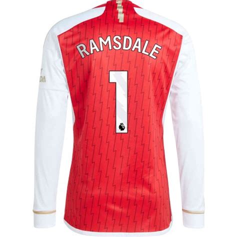 2023/24 adidas Aaron Ramsdale Arsenal L/S Home Jersey - SoccerPro