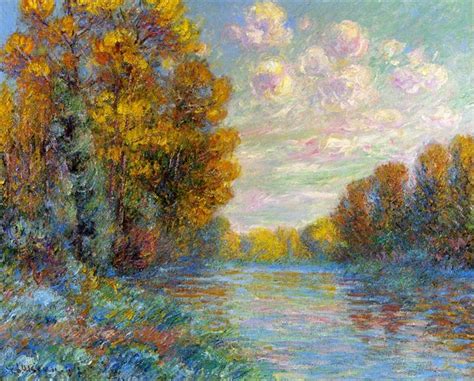 The River in Autumn, 1912 - Gustave Loiseau - WikiArt.org