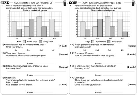 Bar Chart – Finding Averages – Foundation – GCSE Questions – AQA - ppt download