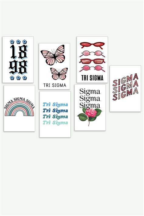 Tri Sigma Art Print Sorority Art Collage Kit Sigma Sigma - Etsy