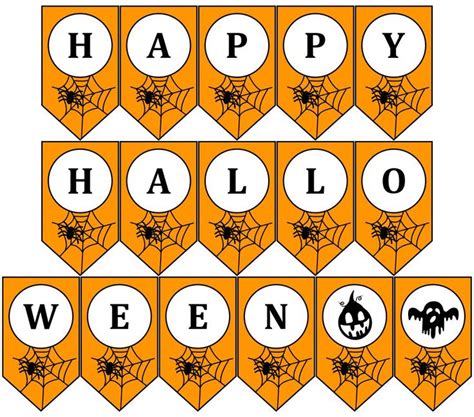 Printable Halloween Banner | Halloween banner, Happy halloween banner ...