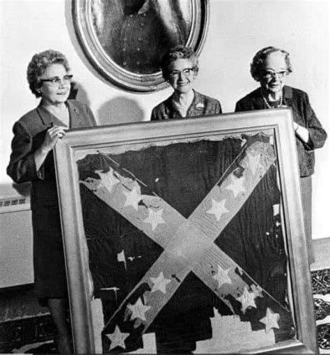 Members of the United Daughters of the Confederacy posing with camp ...