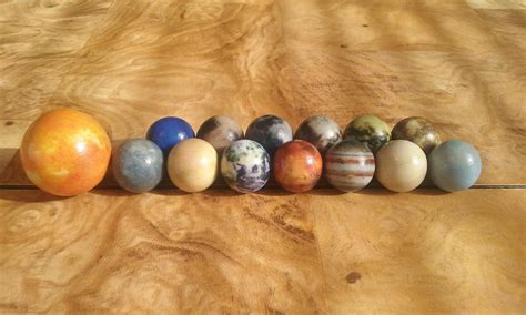 Solar System Marbles set. 3D Printed Sandstone. Polished. Sun | Etsy