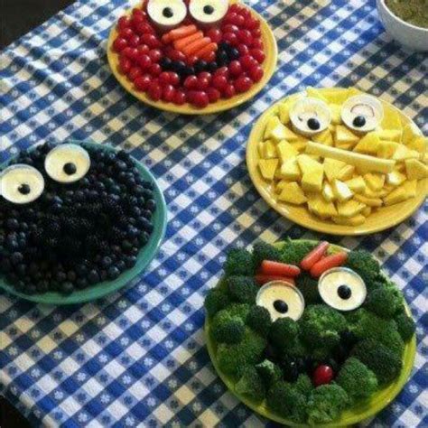 Sesame street snack | Food, Creative food, Kids meals