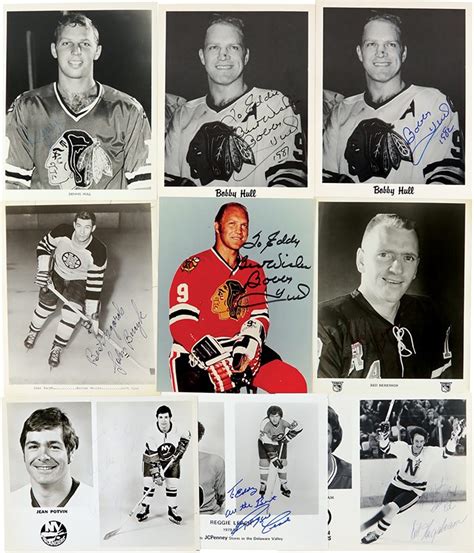 1960s-70s NHL Hockey Signed Photos w/Hall of Famers (29)