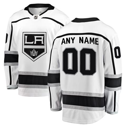 Fanatics Branded Los Angeles Kings White Away Breakaway Custom Jersey