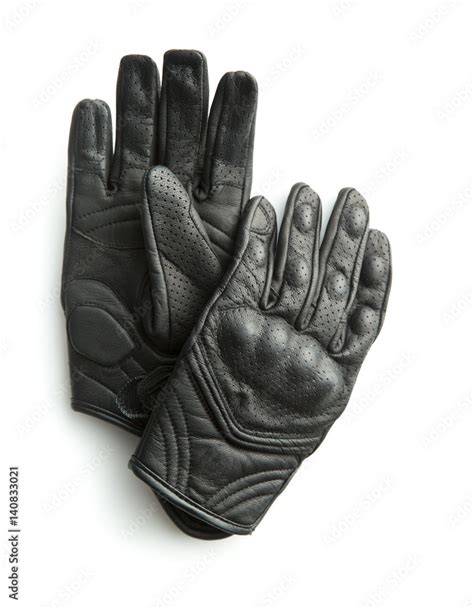 Motorcycle leather gloves. Stock Photo | Adobe Stock